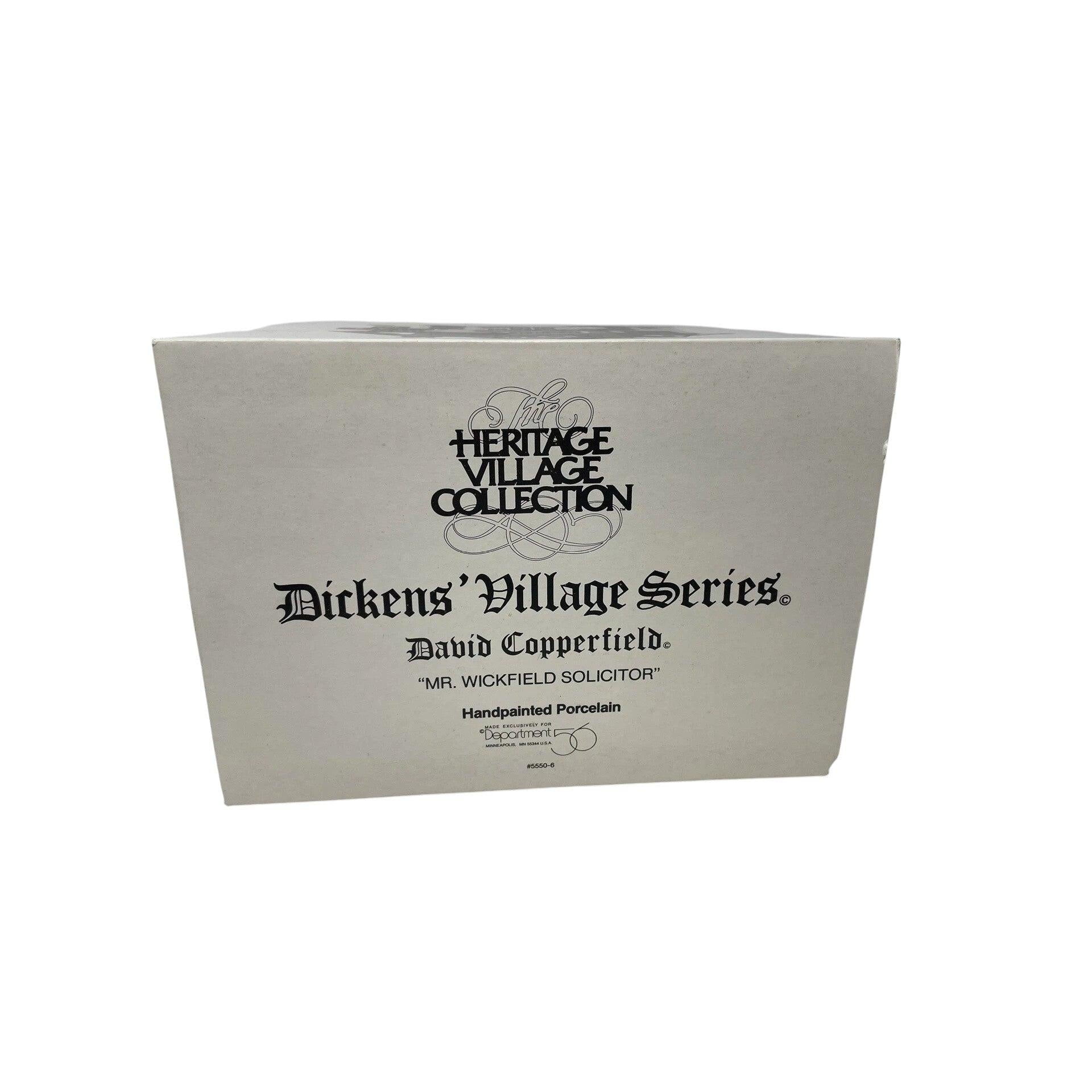 Vintage Mr. Wickfield Solicitor - Dickens' Village Series David Copperfield Department 56 1333288 Image5