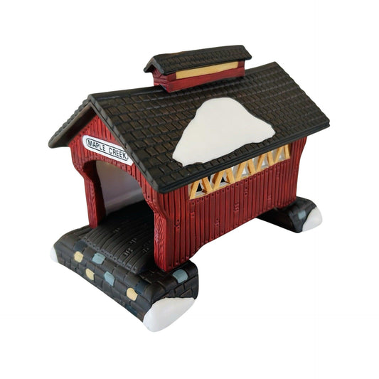 Vintage Red Covered Bridge Department 56 5987-0 Image1