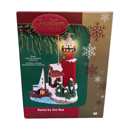 Vintage Santa by the Sea Carlton Cards Ornaments (Lighthouse) by Carlton Cards CXOR-088N Image2