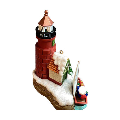 Vintage Santa by the Sea Carlton Cards Ornaments (Lighthouse) by Carlton Cards CXOR-088N Image5