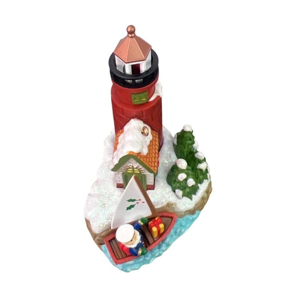 Vintage Santa by the Sea Carlton Cards Ornaments (Lighthouse) by Carlton Cards CXOR-088N Image6