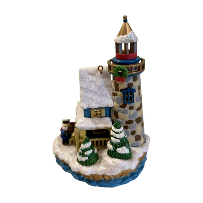 Vintage Santa by the Sea (Lighthouse) (Santa Claus) Carlton Cards Heirloom Ornament CXOR-129E Image5