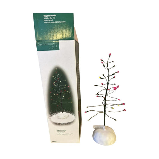 Vintage Village Accessories - Twinkling Tips Tree Department 56 52781 Image1