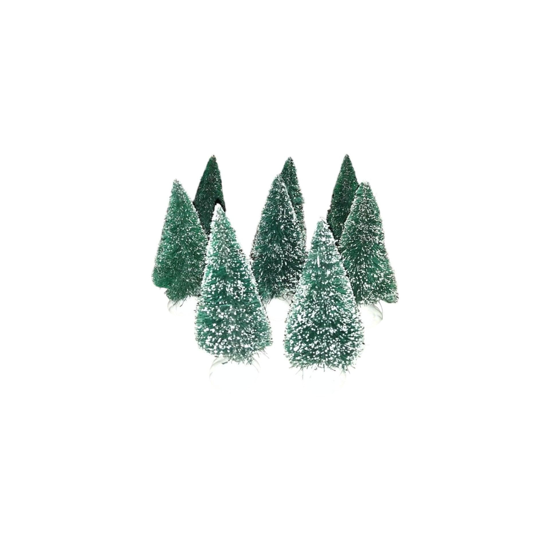 Vintage Village Frosted Topiary Trees Set of 8 Department 56 5202-7 1206214 Image4