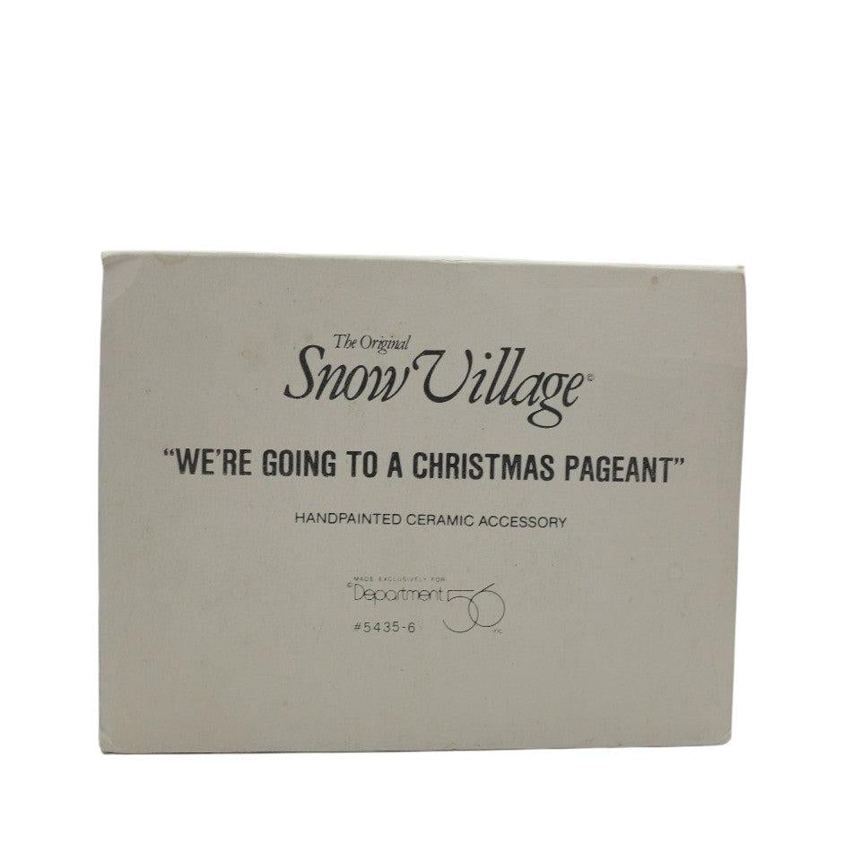 Vintage We're Going to A Christmas Pageant Department 56 1291285 Image2