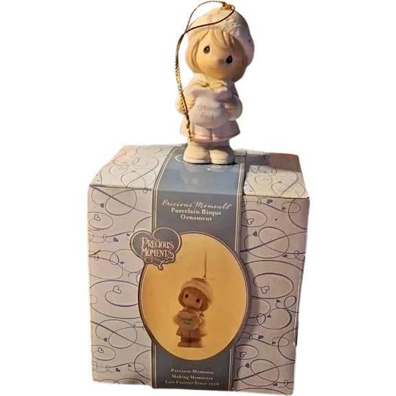 Whimsical Girl and Reindeer Ornament for Christmas Tree Decor Image2