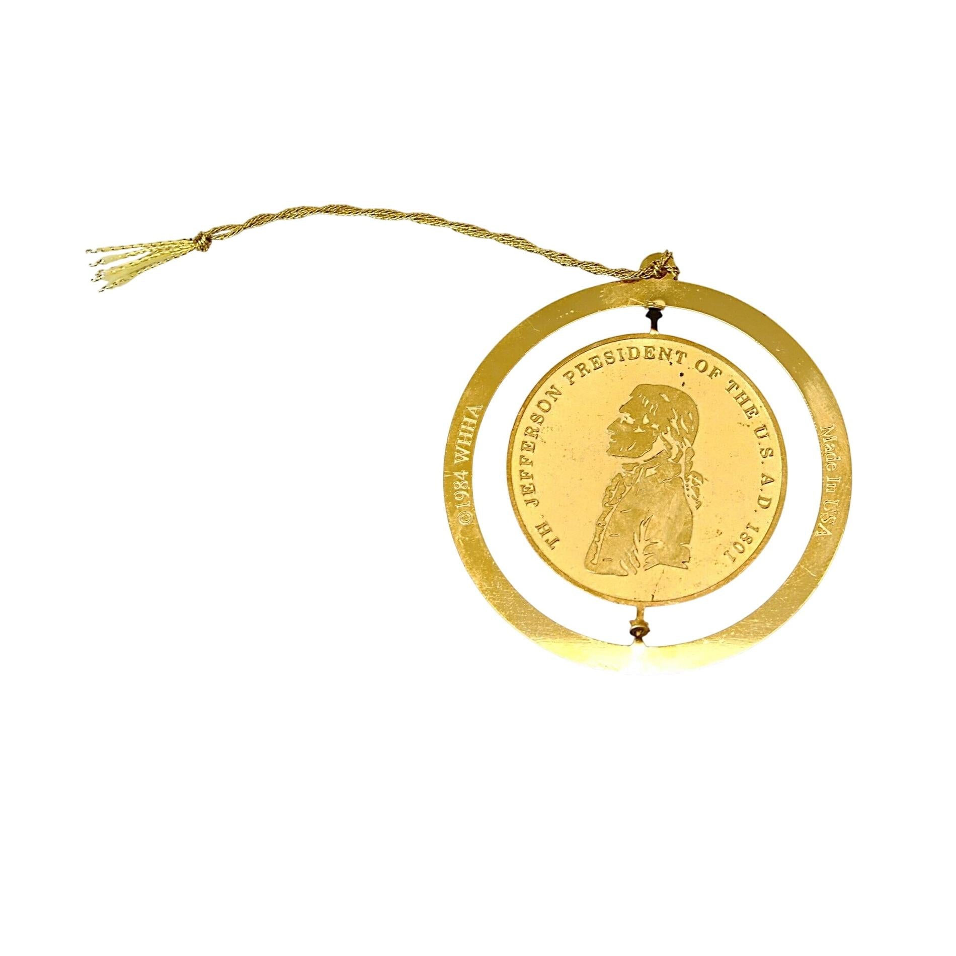 White House Historical Association Gold Coin Ornament - Limited Edition Image1