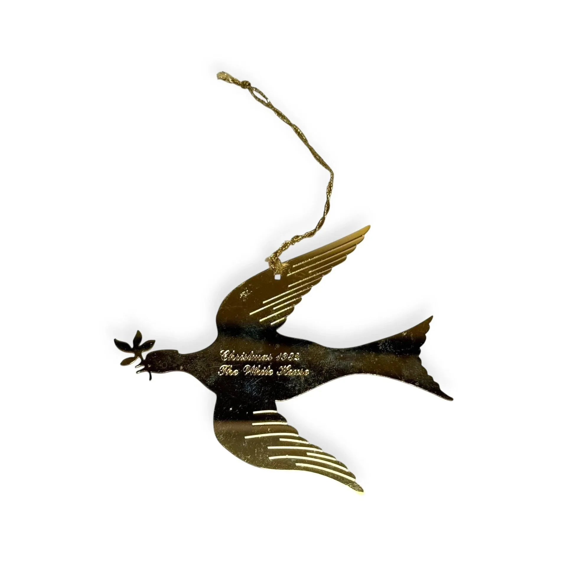 White House Historical Association Golden Bird Ornament with Majestic Animal Design Image1