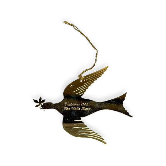 White House Historical Association Golden Bird Ornament with Majestic Animal Design Image1