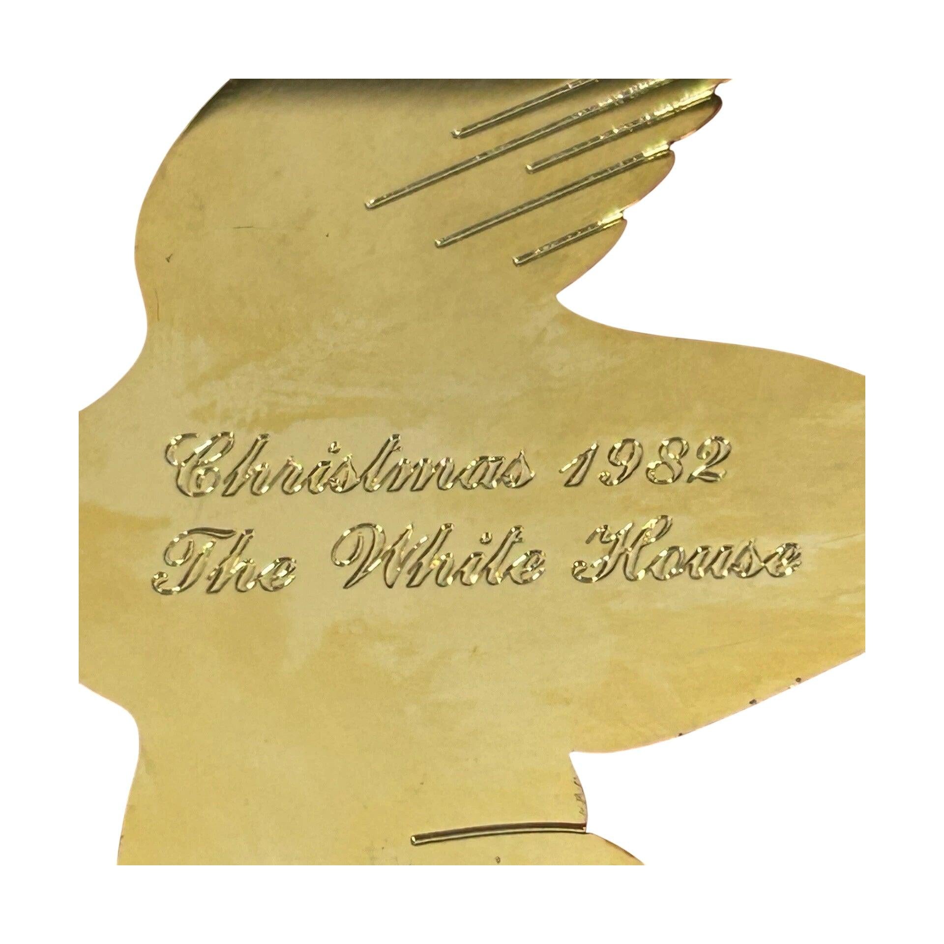 White House Historical Association Golden Bird Ornament with Majestic Animal Design Image6